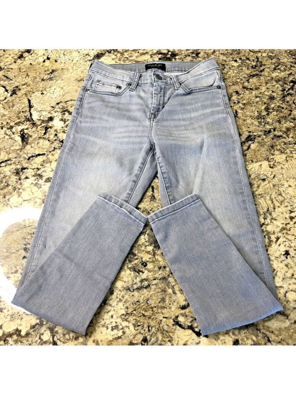 Size 25/0 Banana Republic High Rise Skinny Women Stretchy Jeans Distressed PK